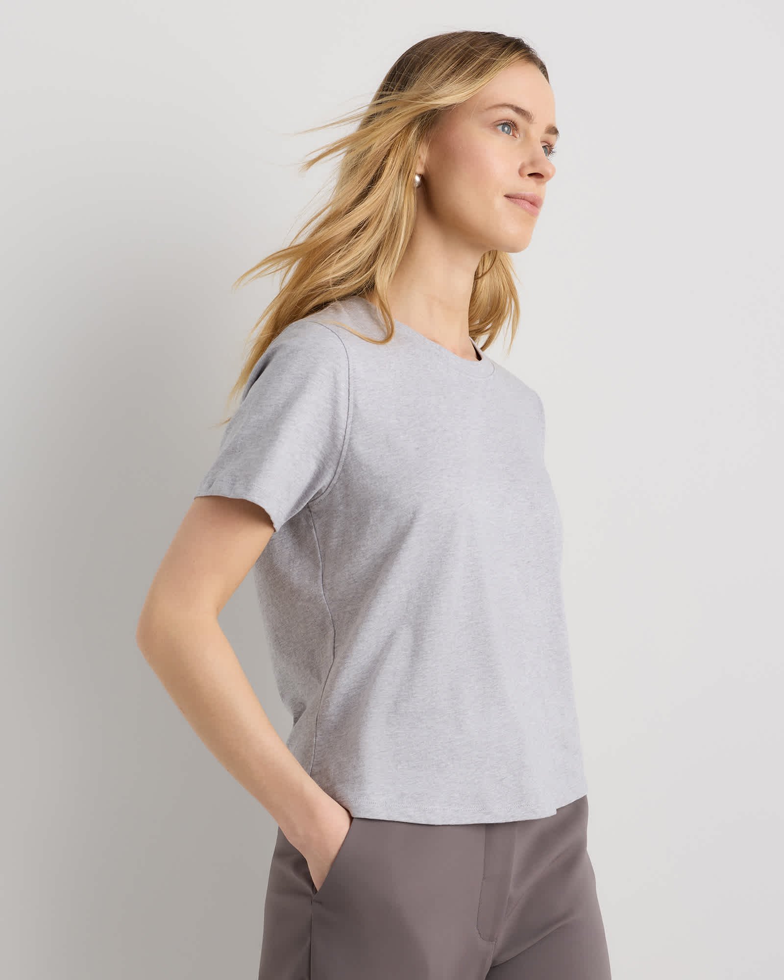 100% Cotton Boxy Crewneck Tee — Gallery image 100% Cotton Boxy Crewneck Tee