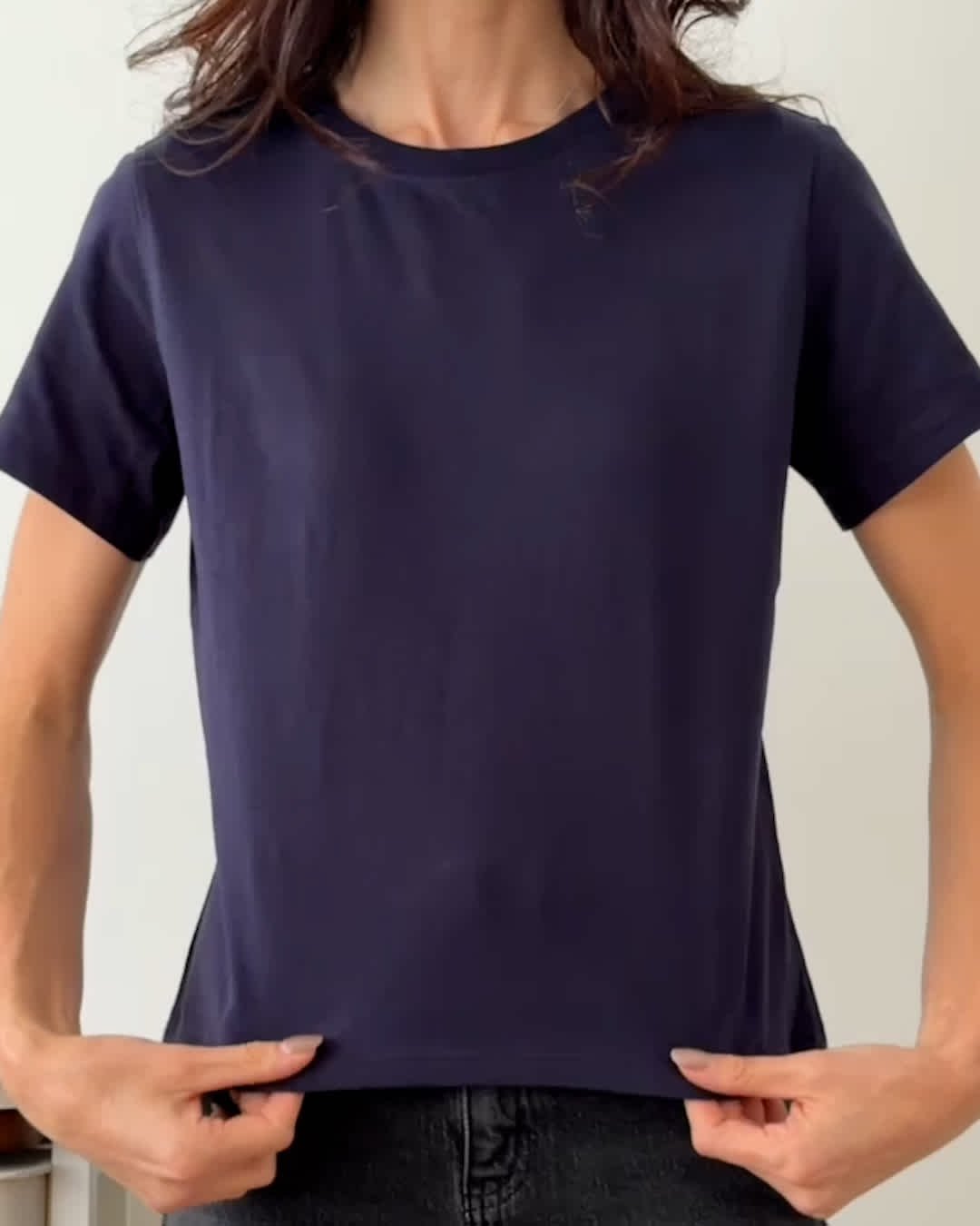 100% Cotton Boxy Crewneck Tee — Gallery image 100% Cotton Boxy Crewneck Tee
