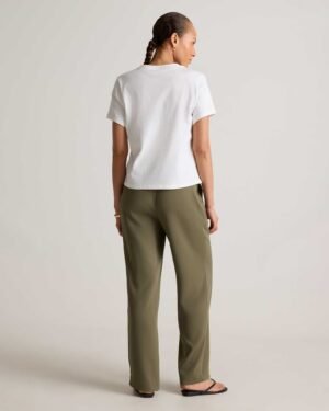 100% Cotton Boxy V-Neck Tee
