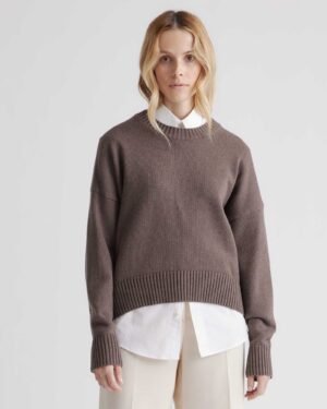 100% Cotton Boyfriend Crew Sweater