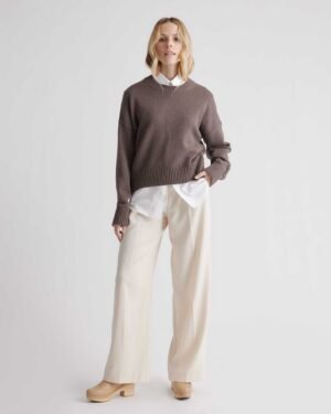 100% Cotton Boyfriend Crew Sweater