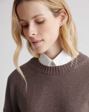100% Cotton Boyfriend Crew Sweater