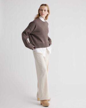 100% Cotton Boyfriend Crew Sweater