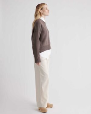 100% Cotton Boyfriend Crew Sweater