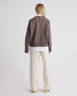 100% Cotton Boyfriend Crew Sweater