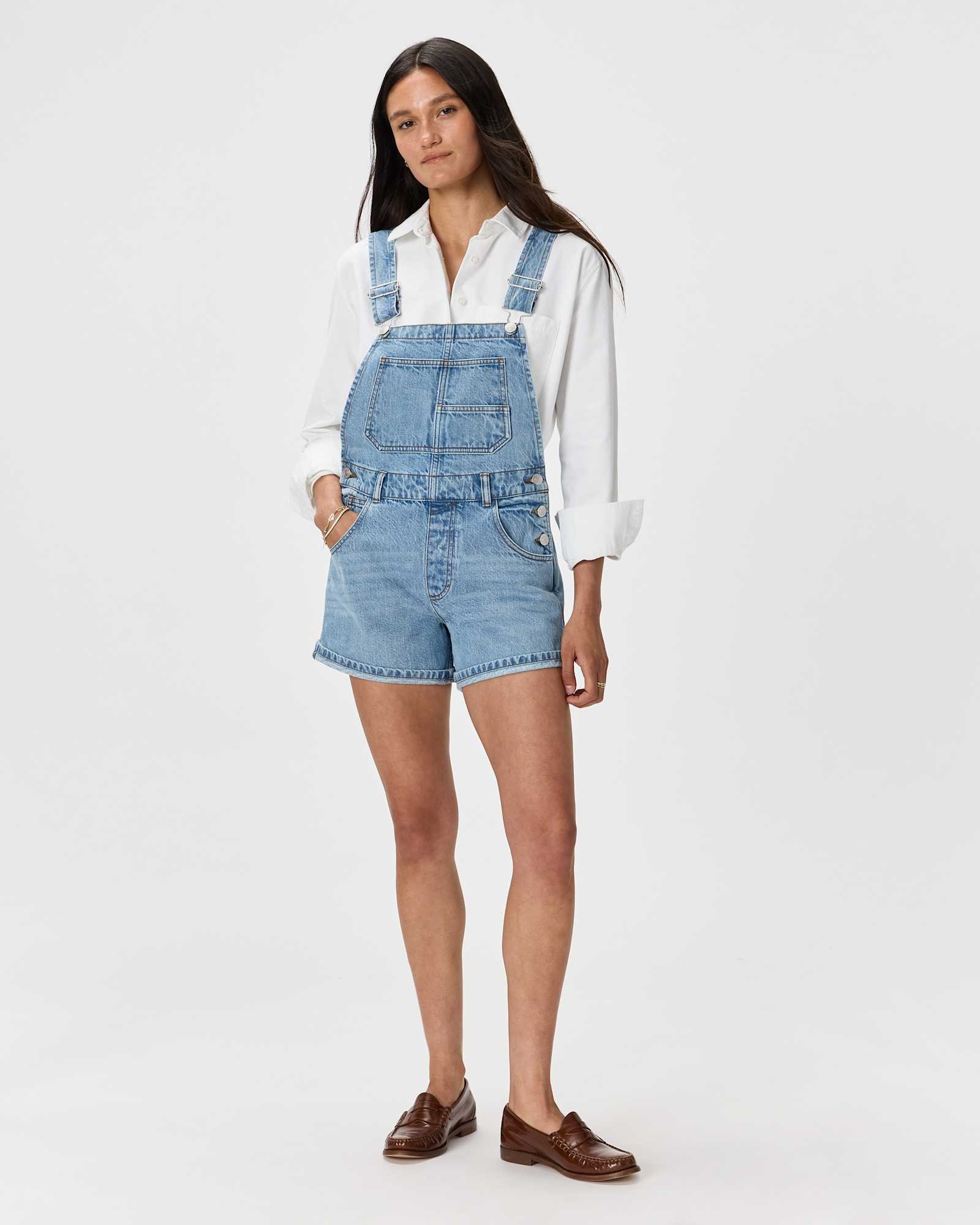 100% Cotton Denim Shortalls — Gallery image 100% Cotton Denim Shortalls
