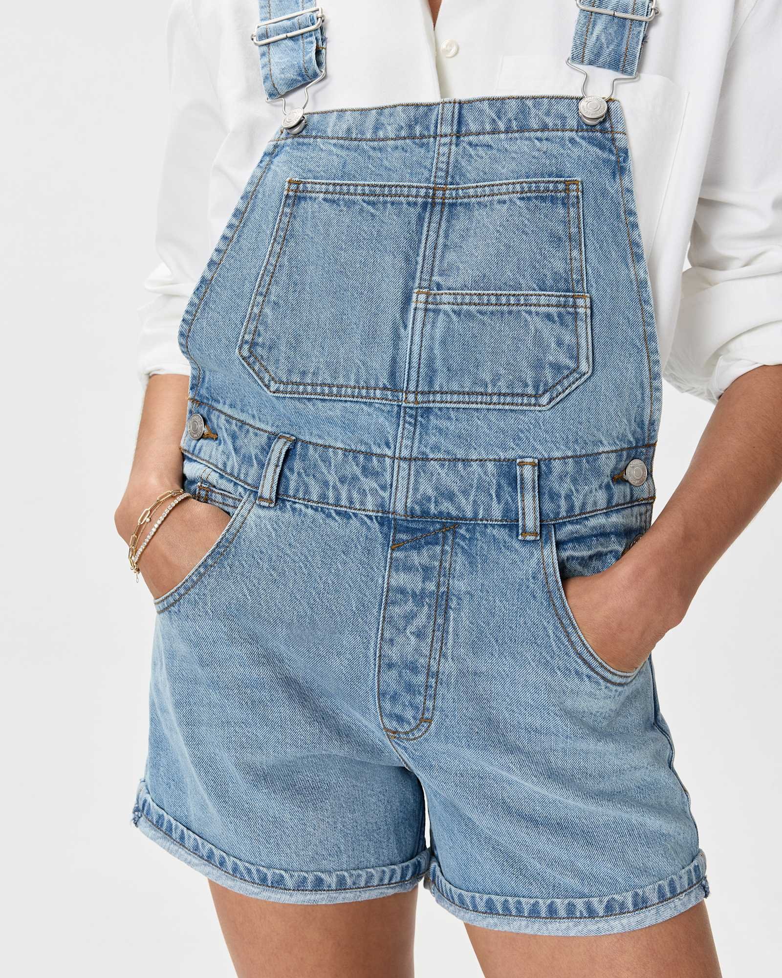 100% Cotton Denim Shortalls — Gallery image 100% Cotton Denim Shortalls