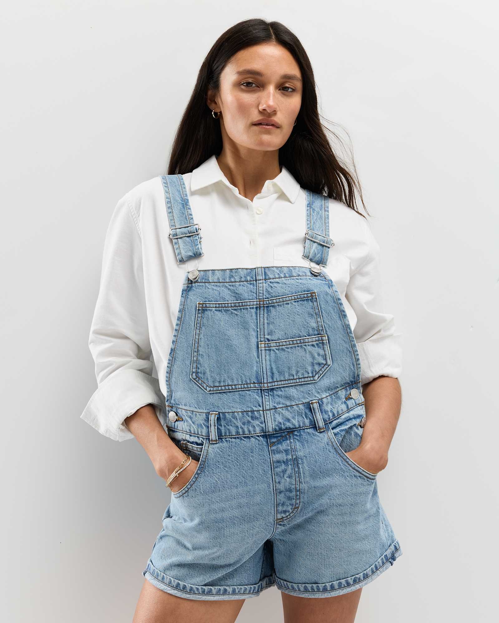 100% Cotton Denim Shortalls — Gallery image 100% Cotton Denim Shortalls