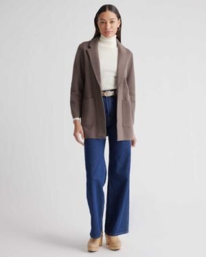100% Cotton Knit Blazer
