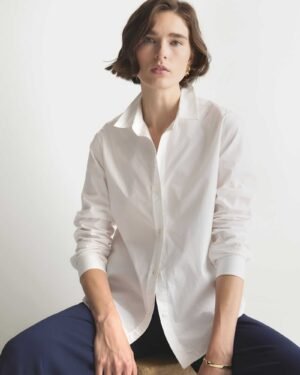 100% Cotton Poplin Long Sleeve Shirt
