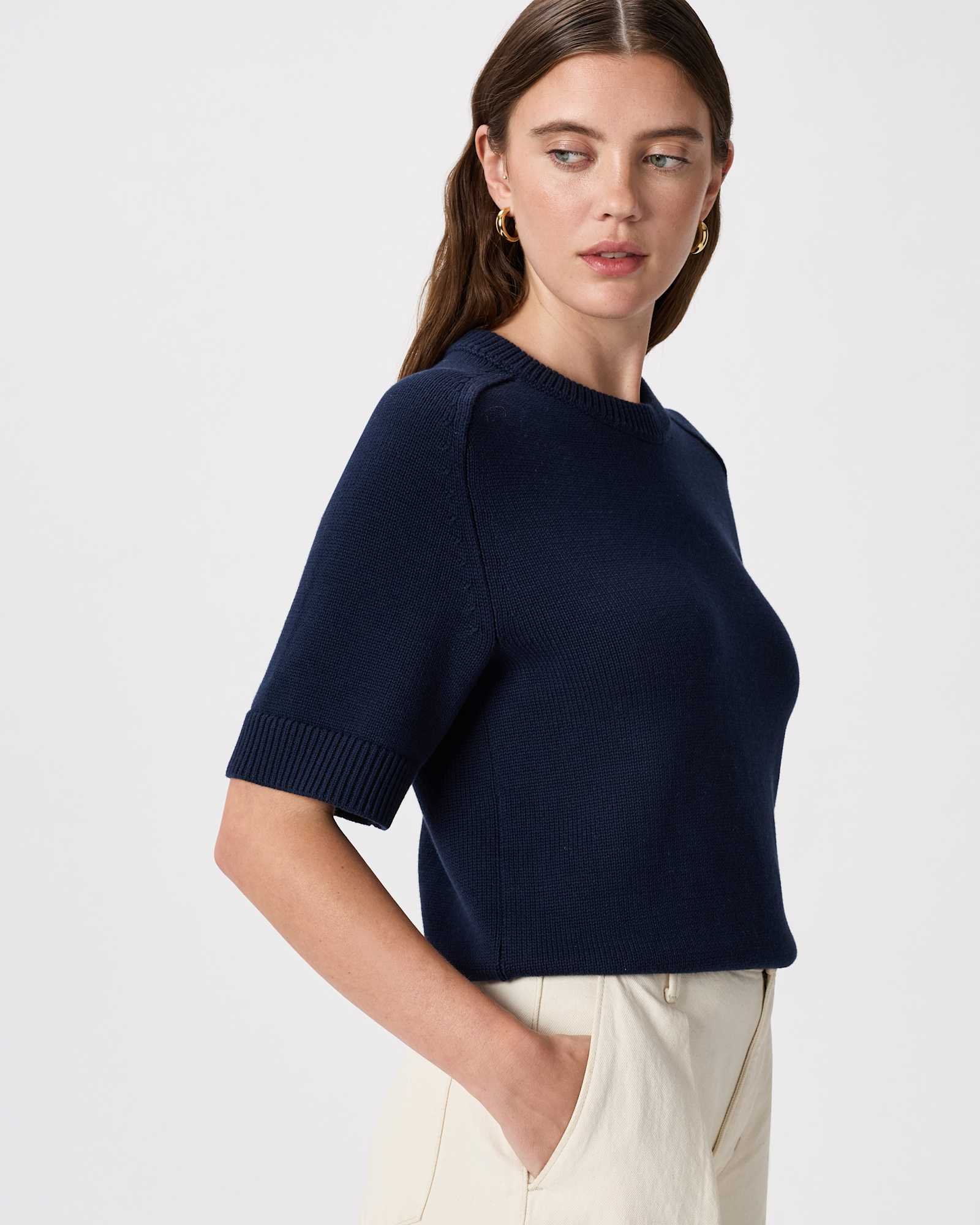 100% Cotton Sweater Tee — Gallery image 100% Cotton Sweater Tee