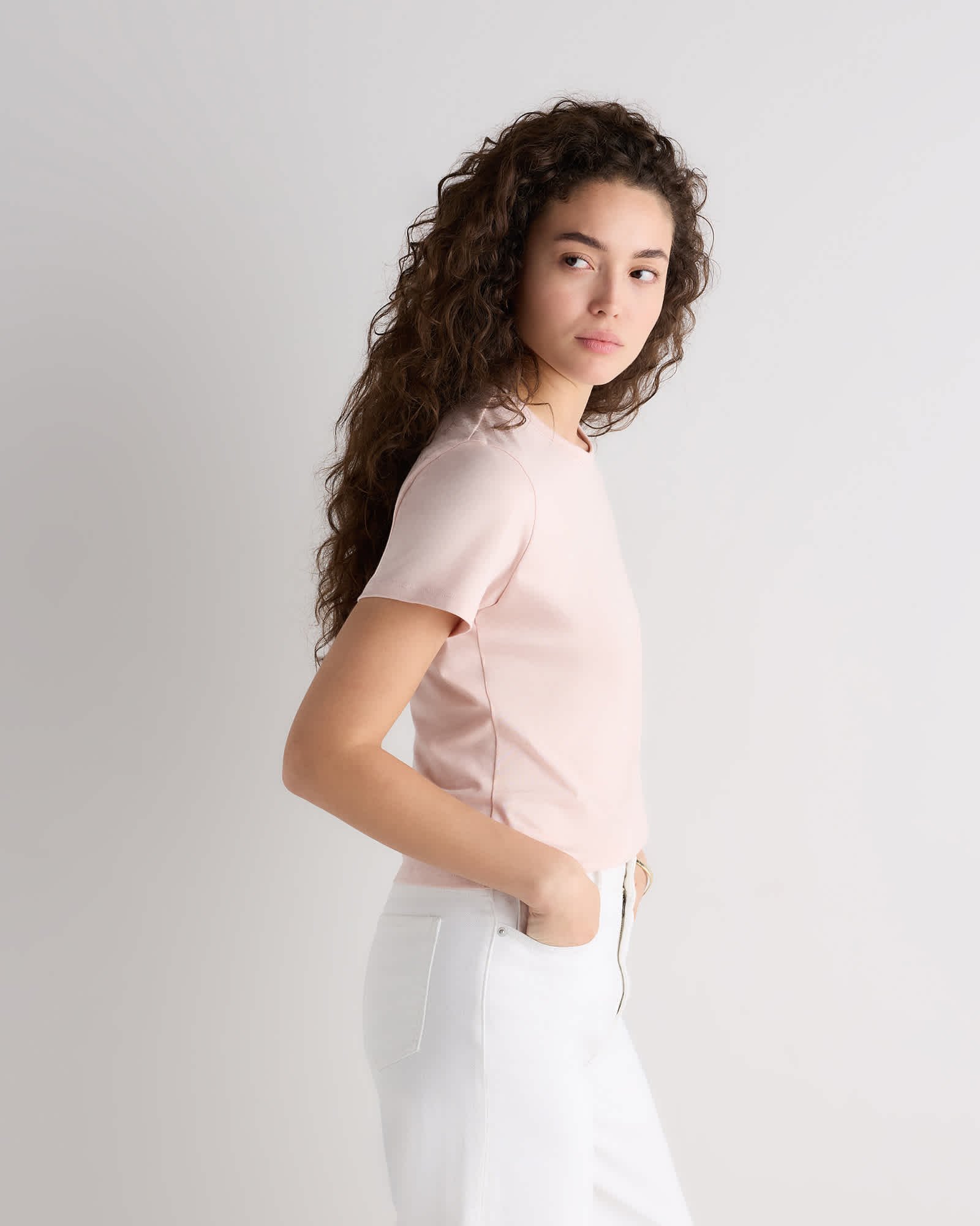 100% Pima Cotton Slim Fit Tee — Gallery image 100% Pima Cotton Slim Fit Tee