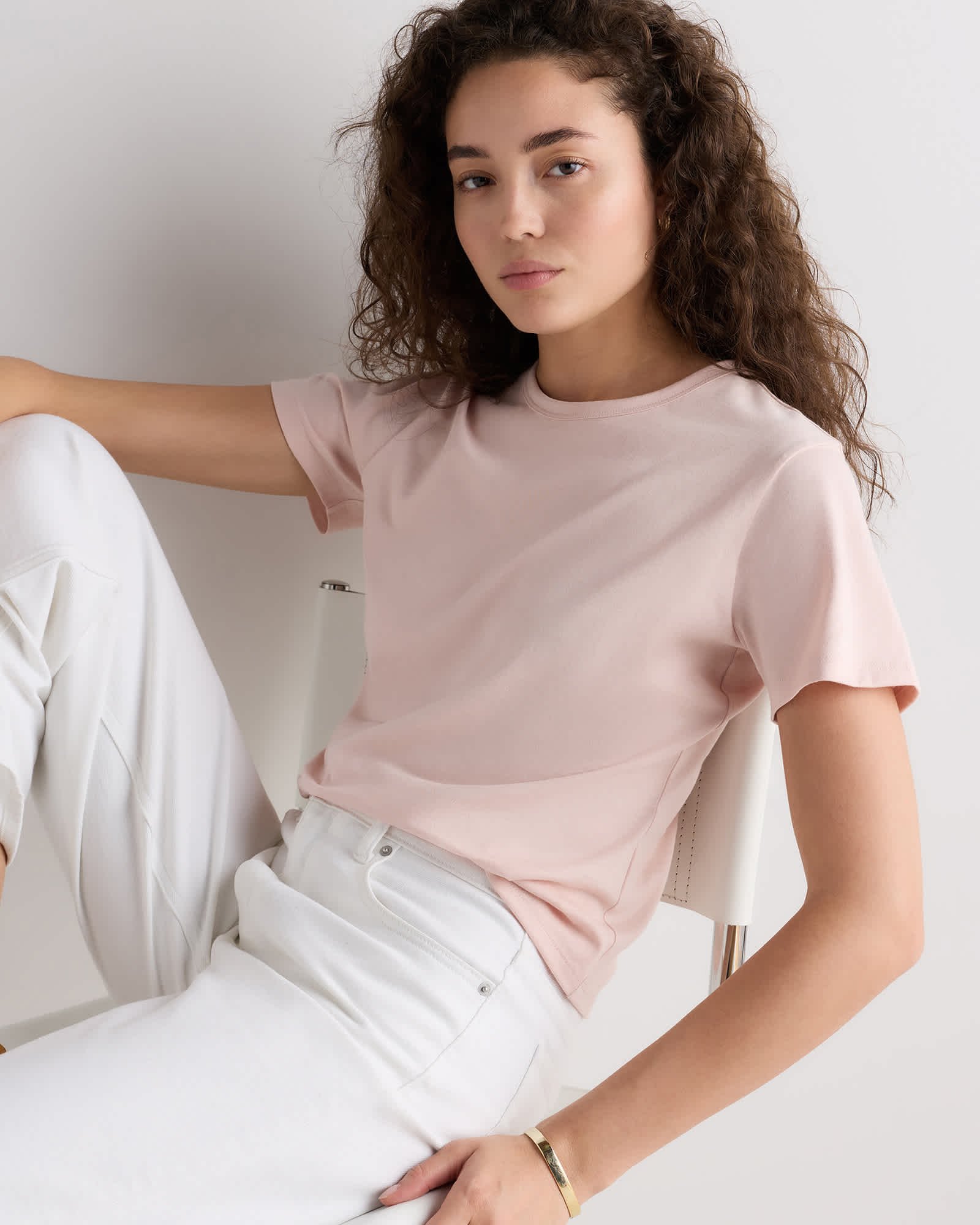 100% Pima Cotton Slim Fit Tee — Gallery image 100% Pima Cotton Slim Fit Tee
