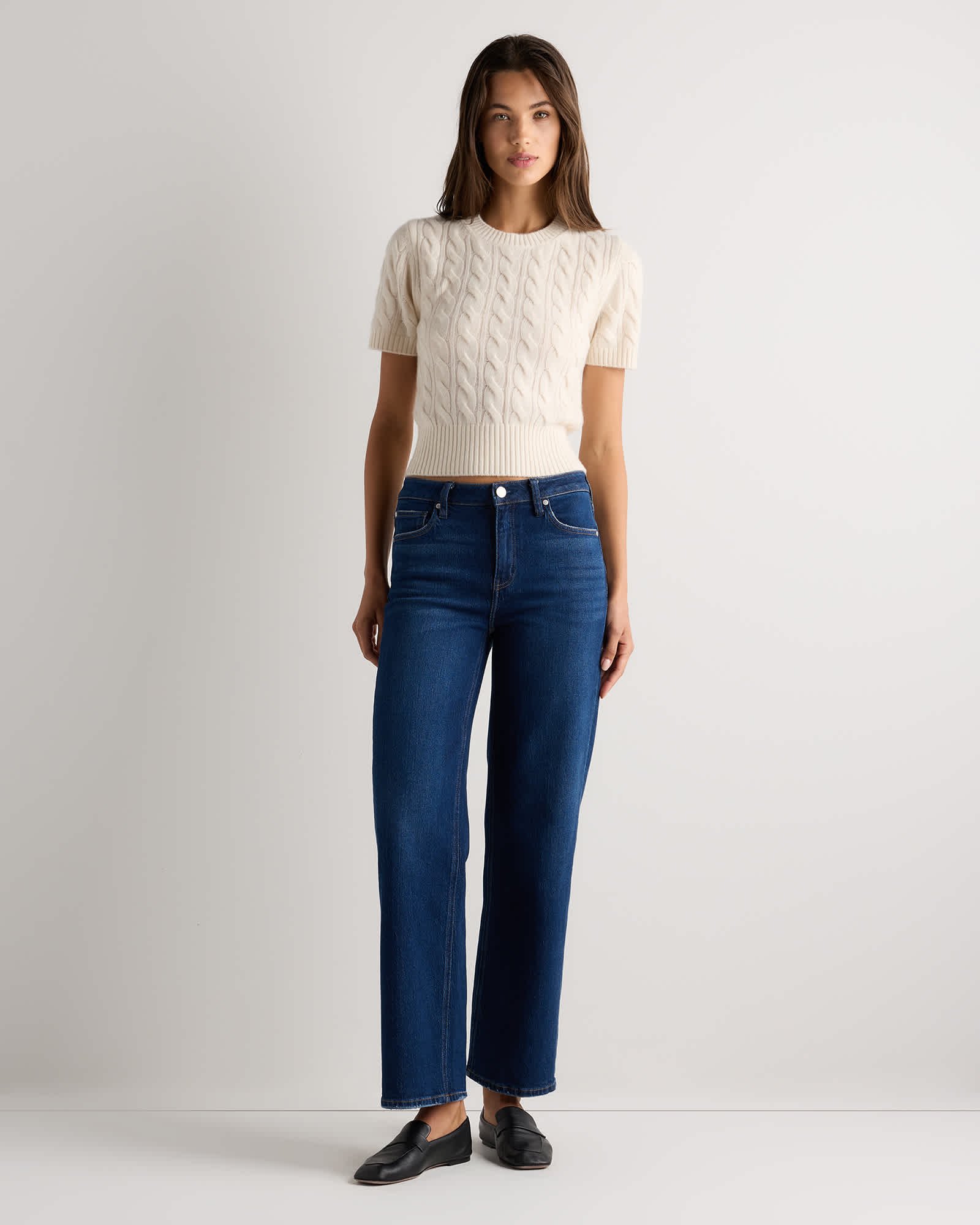 Cashmere Cable Tee — Gallery image Cashmere Cable Tee