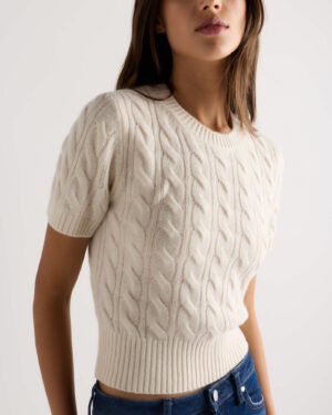 Cashmere Cable Tee