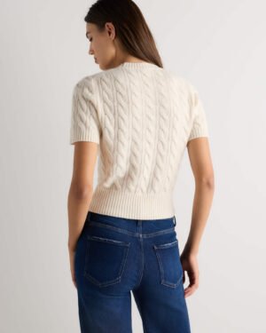 Cashmere Cable Tee