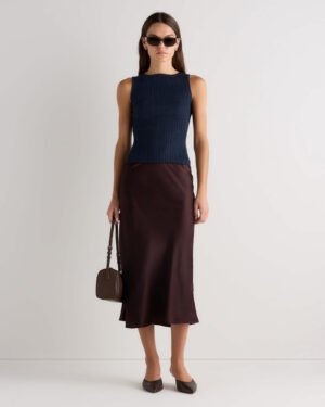 Cotton Cashmere Ribbed Tank — Petite