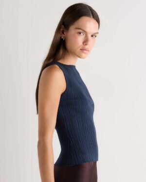 Cotton Cashmere Ribbed Tank — Petite