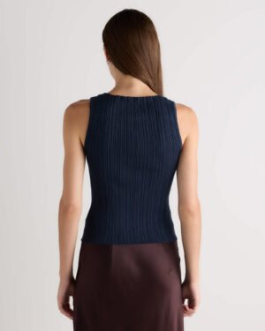 Cotton Cashmere Ribbed Tank — Petite
