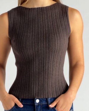 Cotton Cashmere Ribbed Tank — Petite