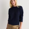 Cotton Linen Relaxed Crew Sweater