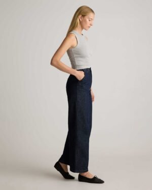 Cotton Micro-Rib Cropped Cutaway Tank