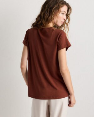 Cotton Modal Crewneck Swing Tee