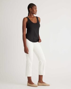 Cotton Modal Double Scoop Neck Tank