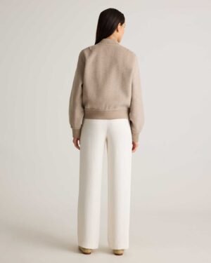 Double-Faced Merino Wool Bomber Jacket