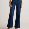 High-Rise Stretch Wide Leg Jeans
