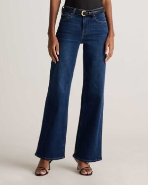 High-Rise Stretch Wide Leg Jeans