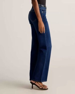 High-Rise Stretch Wide Leg Jeans
