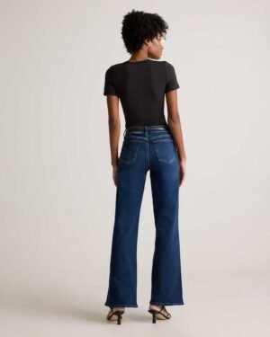 High-Rise Stretch Wide Leg Jeans