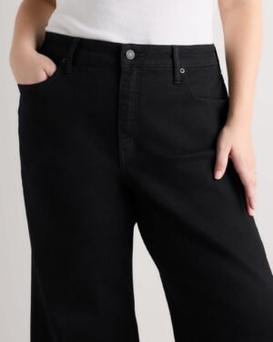High-Rise Stretch Wide Leg Jeans — Plus Size