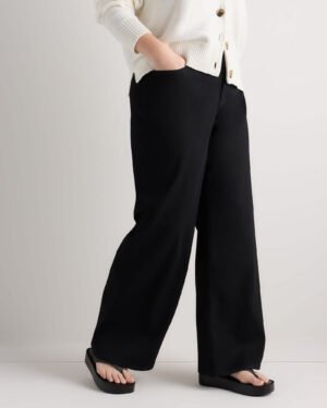 High-Rise Stretch Wide Leg Jeans — Plus Size