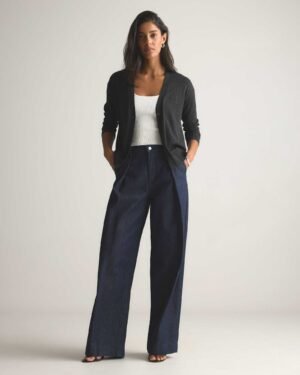 Lightweight Cotton Cashmere Cardigan — Petite