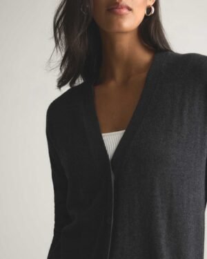Lightweight Cotton Cashmere Cardigan — Petite