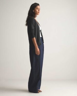 Lightweight Cotton Cashmere Cardigan — Petite