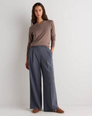 Lightweight Cotton Cashmere Crew Sweater
