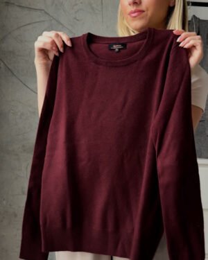 Lightweight Cotton Cashmere Crew Sweater
