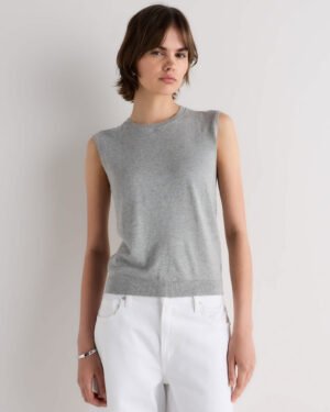 Lightweight Cotton Cashmere Sweater Shell