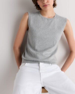 Lightweight Cotton Cashmere Sweater Shell