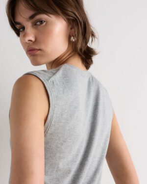 Lightweight Cotton Cashmere Sweater Shell