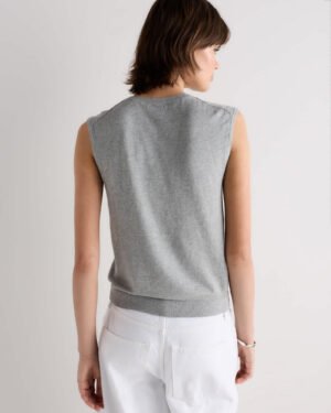 Lightweight Cotton Cashmere Sweater Shell