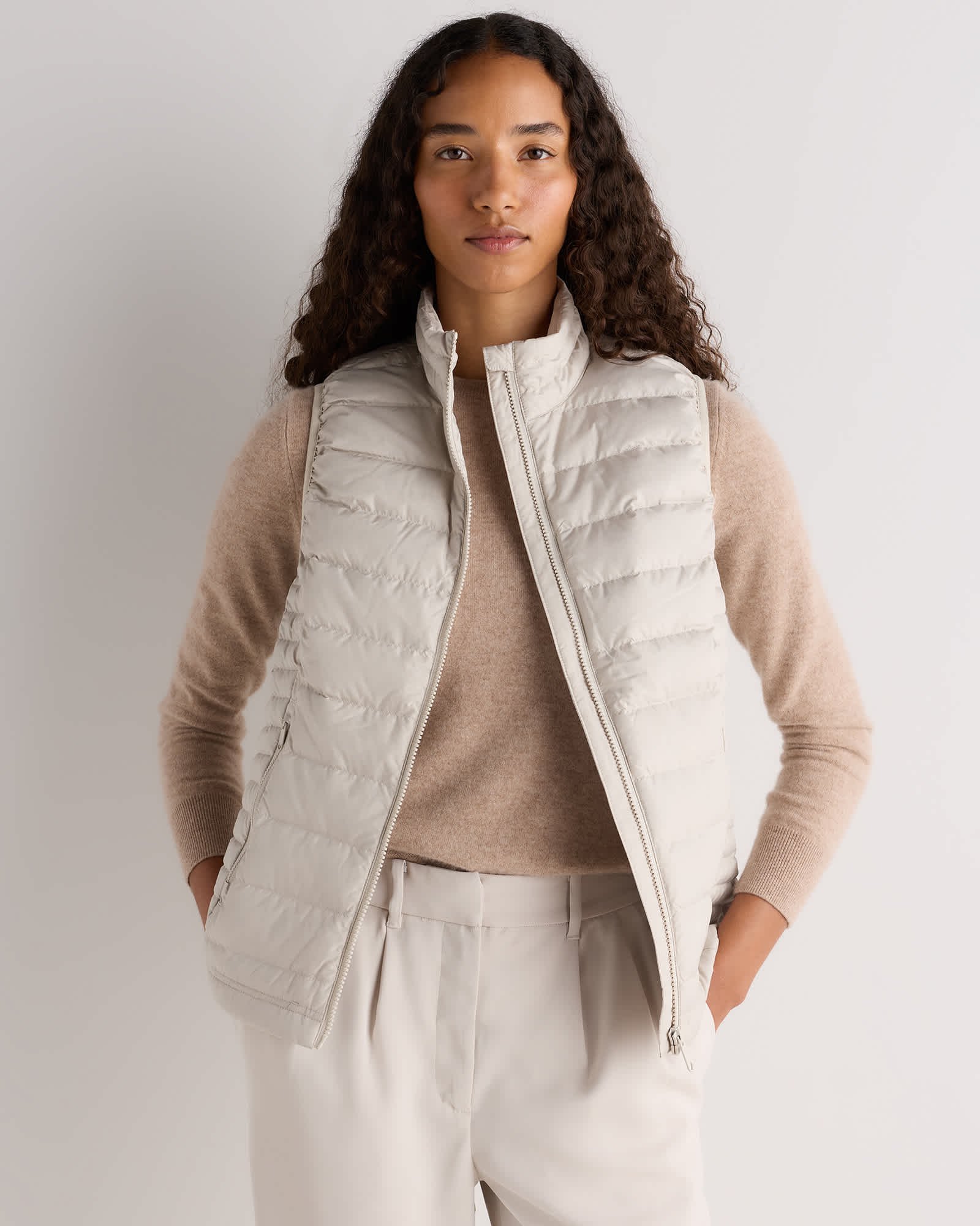Lightweight Down Packable Puffer Vest — Primary image Lightweight Down Packable Puffer Vest