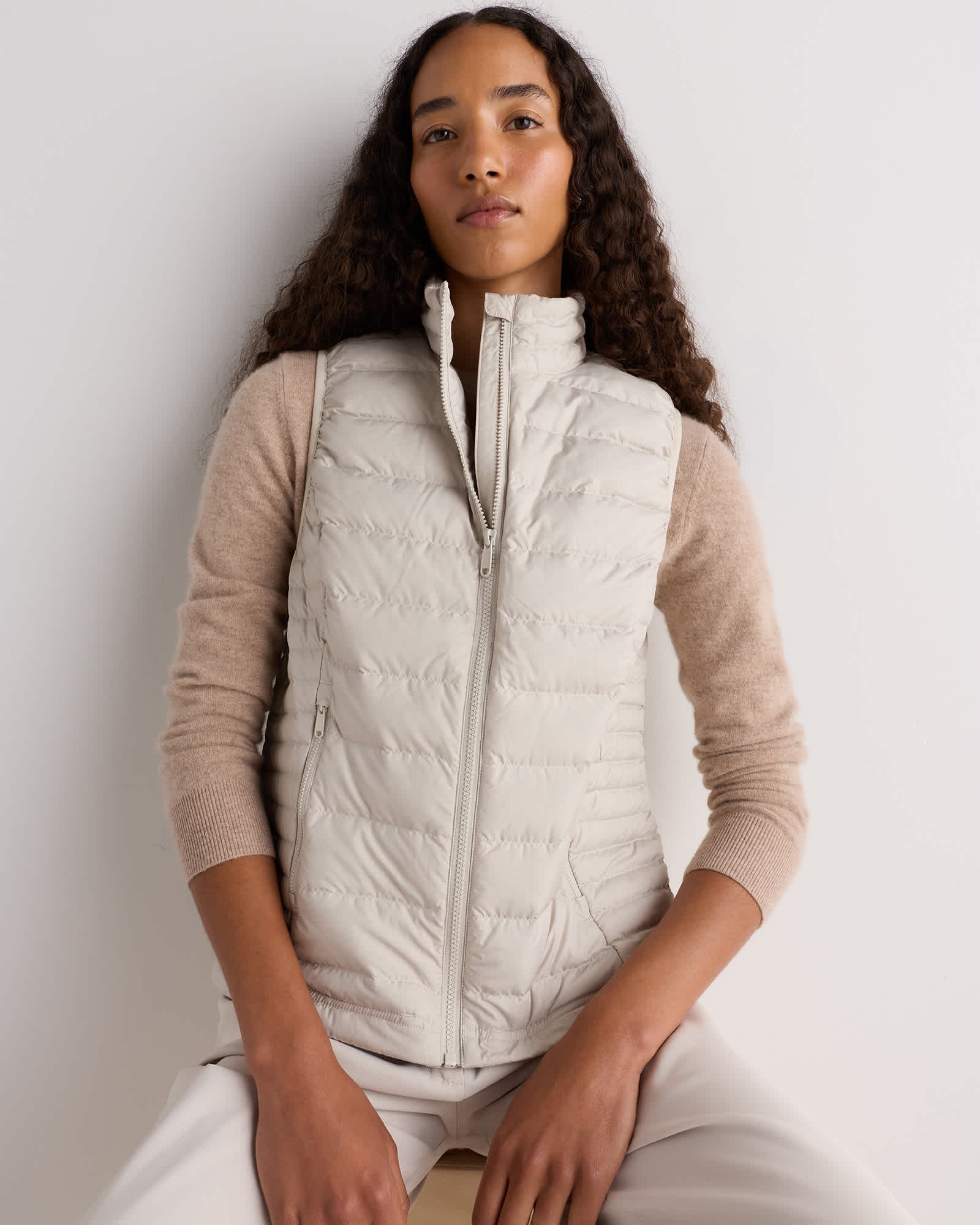 Lightweight Down Packable Puffer Vest — Gallery image Lightweight Down Packable Puffer Vest