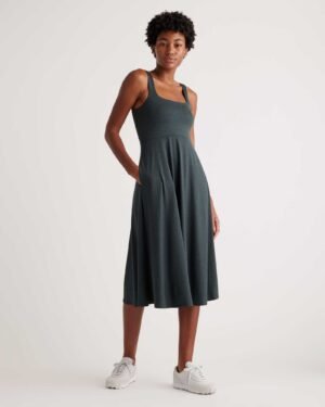 Lightweight Performance Fit & Flare Dress