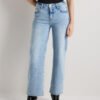 Mid-Rise Stretch Relaxed Straight Jeans