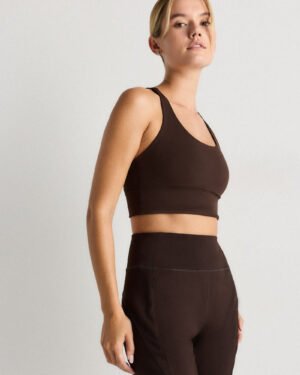 Performance Long Line Strappy Sports Bra
