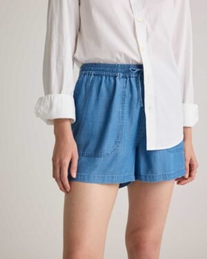 Pull-On Lyocell Chambray Short